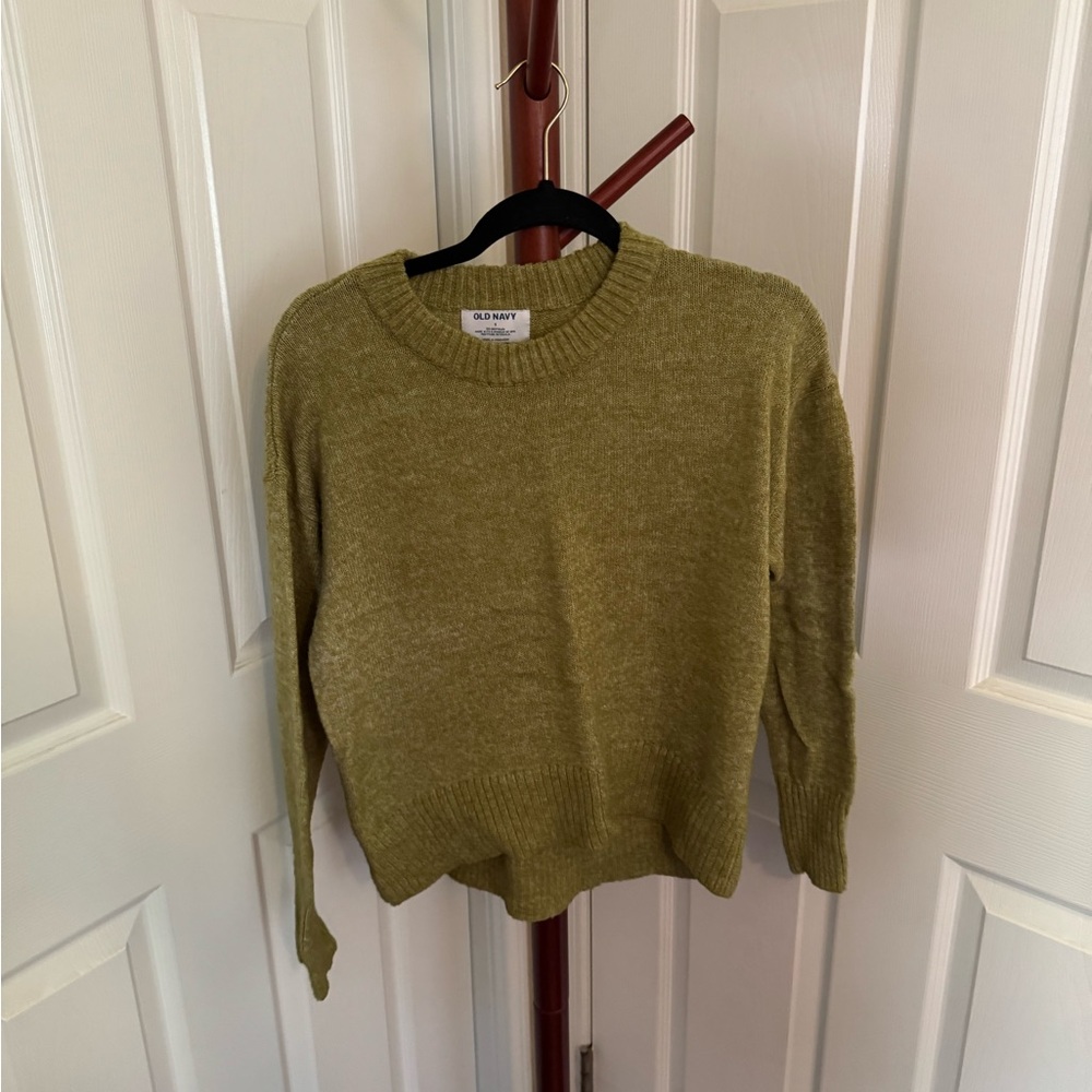 Old Navy Green Crew Neck Sweater